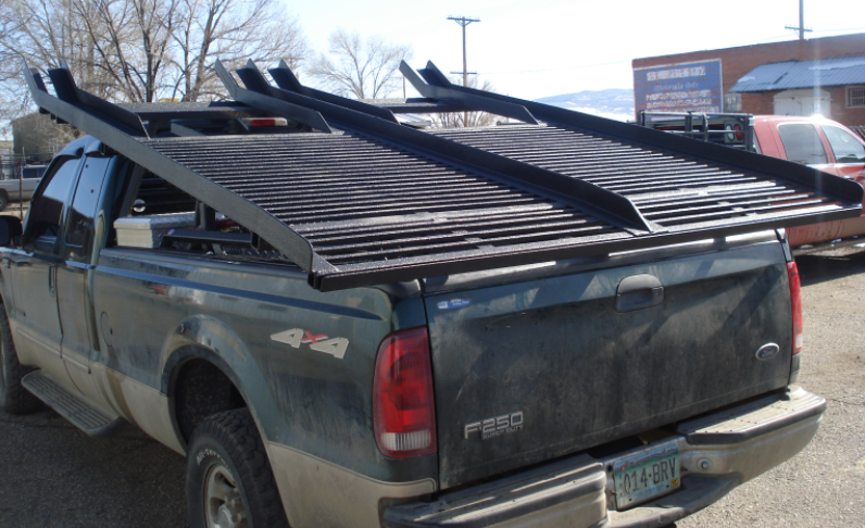 custom snowmobile rack for truck bed